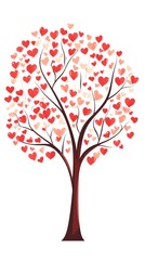 Fototapeta premium A Heart Shaped Tree Representing Love And Affection