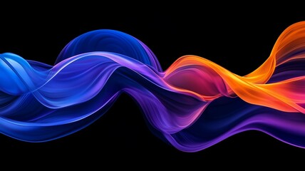 Naklejka premium 抽象的な波の背景画像