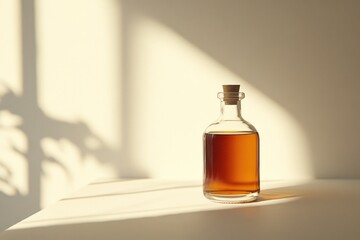 Fototapeta premium Liquor Bottle on Table