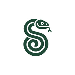 Snake S letter logo