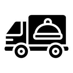 Delivery vehicle Solid Icon