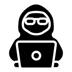 Hacker Solid Icon