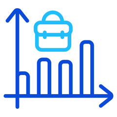 Job market trends Duoline Icon