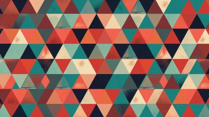 Abstract Geometric Triangle Pattern Design