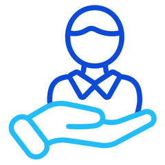 Personalized service Duoline Icon