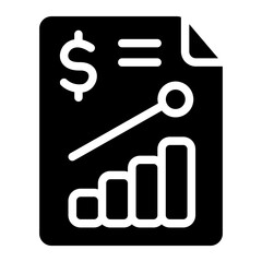 Sales analytics Solid Icon