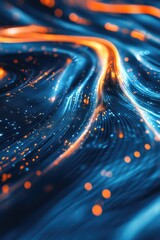 Blue and Orange Background Close Up