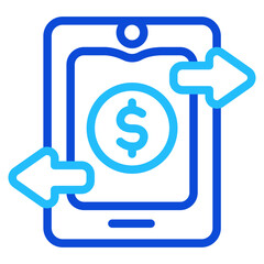 Transaction Duoline Icon