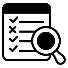 Assessment Glyph Icon