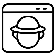 Cybercrime Line Icon