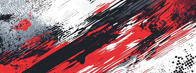 Abstract red, black, and gray grunge background.
