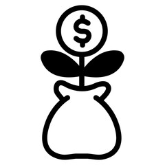 Investment Glyph Icon