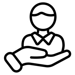 Personalized service Line Icon