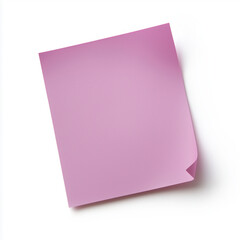 Purple Sticky Paper isolated on a white background