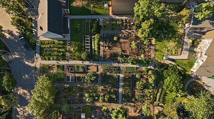 Community Gardens Network - Aerial Photographs and Green Spaces