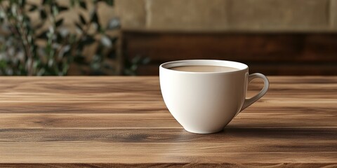Fototapeta premium Coffee on Wooden Table