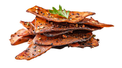 Fototapeta premium Ttilla chips isolated on transparent background, png