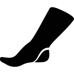 Simple vector icon women's socks