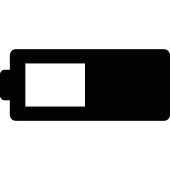 Simple vector icon battery