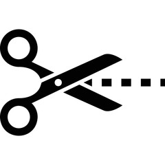 Simple vector icon scissors

