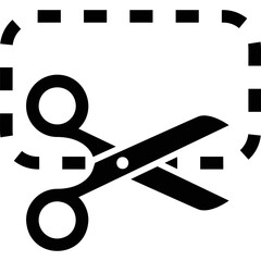 Simple vector icon scissors