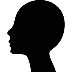 Simple vector icon head man