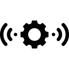 Simple vector icon wireless charger

