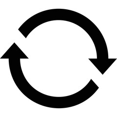 Simple vector icon circular arrow
