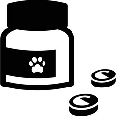 simple vector icon vitamins