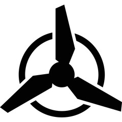 Propeller simple vector icon © dima040293