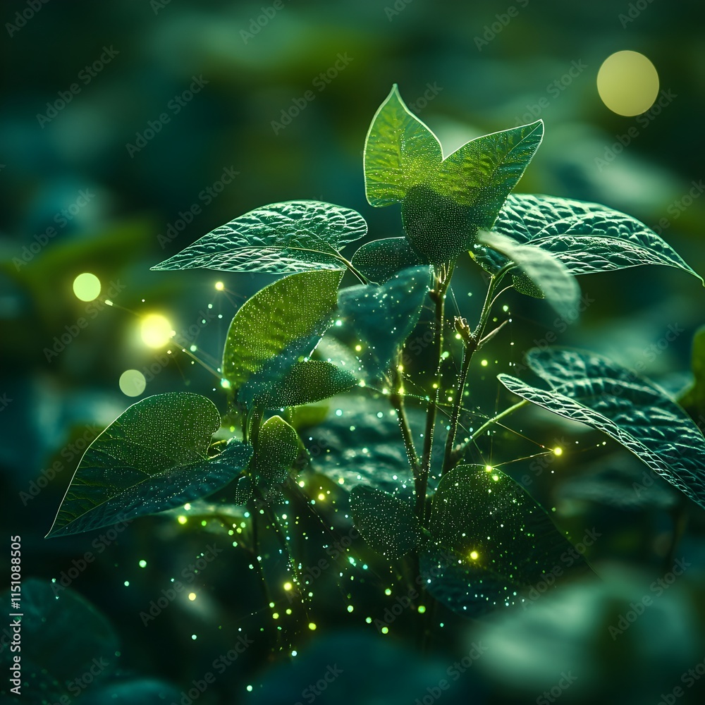 Leinwandbilder Thriving Soybean Cultivation with Advanced Digital Farming Analytics and Optimization Harnessing the power of data driven insights to revolutionize sustainable agricultural practices