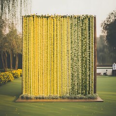 Floral Wall Decor Yellow And Green Flowers