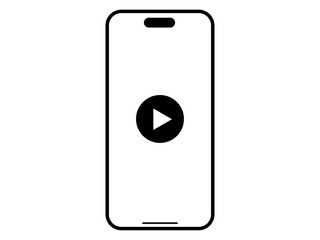 スマホと動画再生ボタン © Hiro