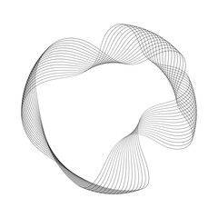 Abstract black Gradient Outline shape, frame border background element