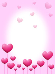 ハートのフレーム　G-3