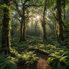 Fototapeta premium sun peaking