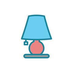 sleep lamp icon vector design template elegant style