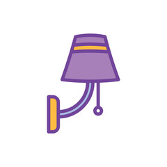 sleep lamp icon vector design template elegant style
