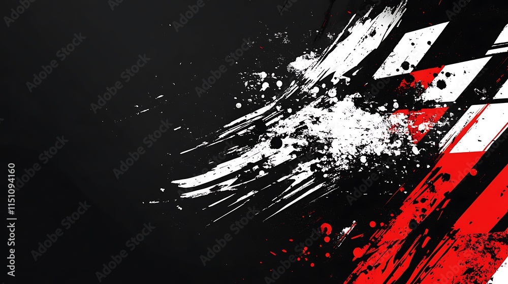 Poster abstract checkered flag design.