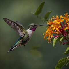 Fototapeta premium Describe the diversity of hummingbird species in the Americas.