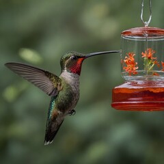 Obraz premium Where can hummingbirds be found in the wild?