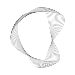 Abstract black Gradient Outline shape, frame border background element