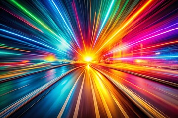 Colorful Smooth Lines Background - AI Photo