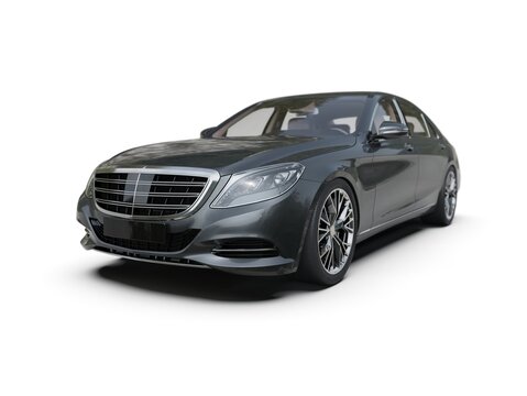 3d render: Car White Blank Template, 3d White Car Icon