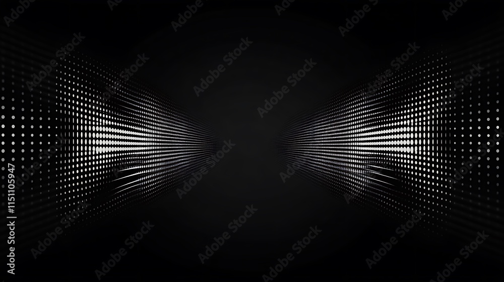 Aufkleber dark symmetrical grid pattern.