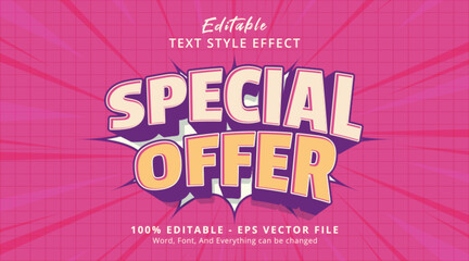 Special Offer Editable Text Effect