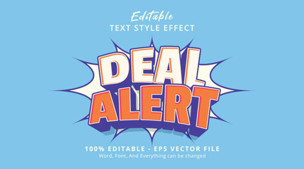 Deal Alert Editable Text Effect