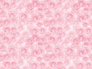 バラのシームレスパターン〈透過〉　A'