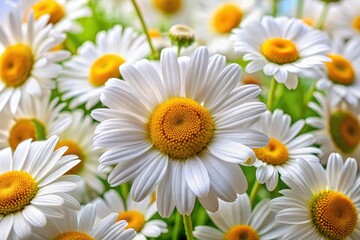 Spring White Flowers, Daisy Chamomile, Growing, Valentine's Day Card