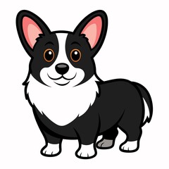 simple image of a corgi